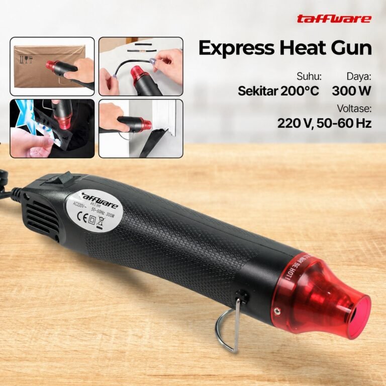 Taffware QST Express Heat Gun Hot Blower Vinyl 220V 300W – QST-220 – Black